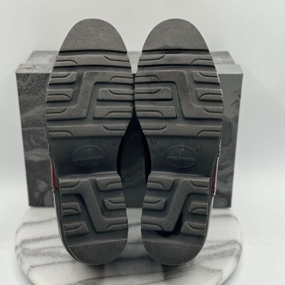 Angel Infantes Men's Leather Oxfords US 7.5 EU‎ 41 Black Burgundy Made in Spain - Picture 7 of 9